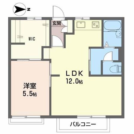 メゾンドグレープA棟の物件間取画像